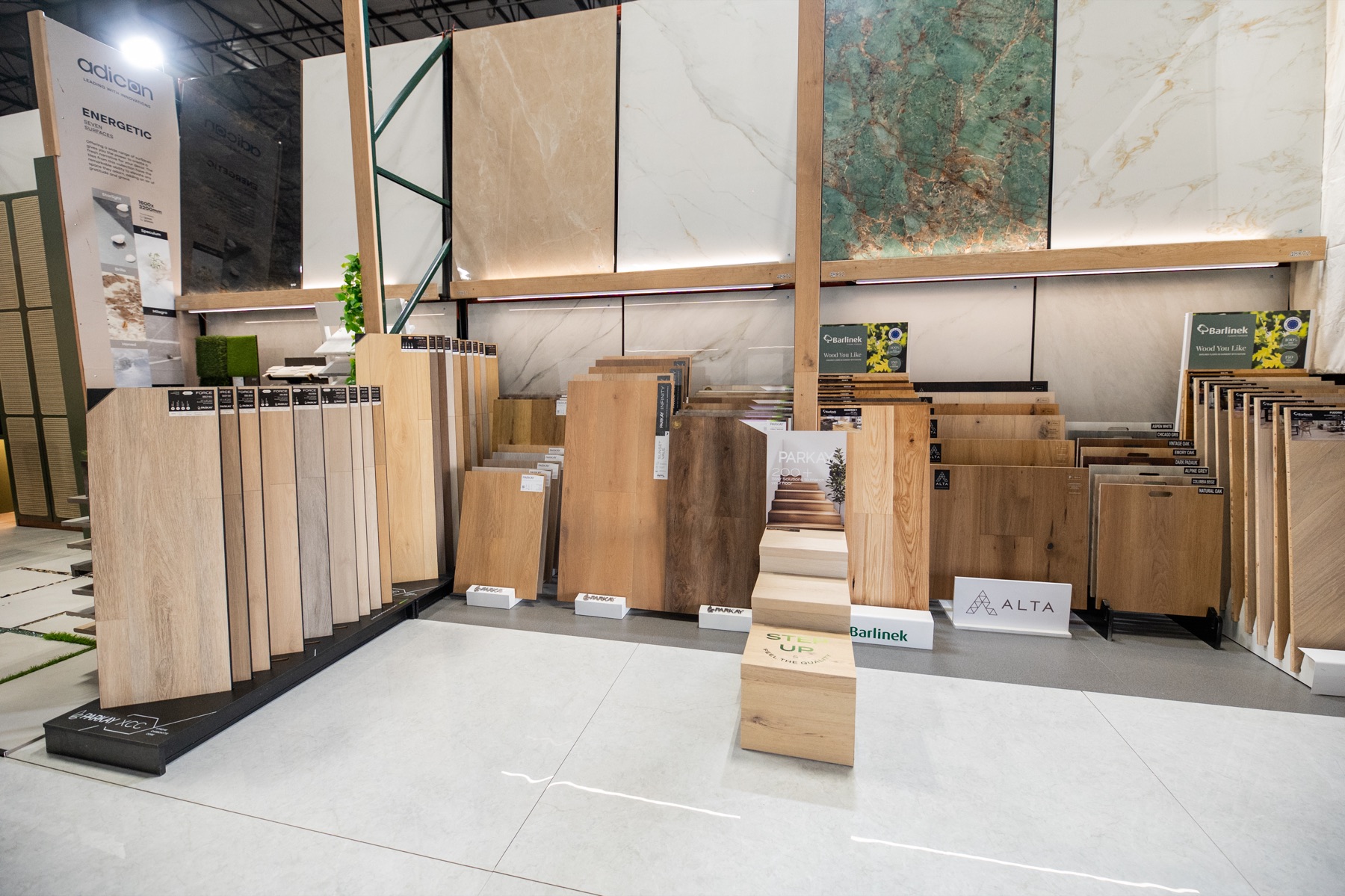Wood flooring collection display